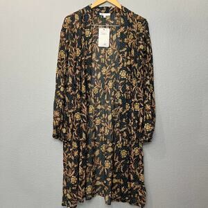 Dr2 navy and floral cardigan